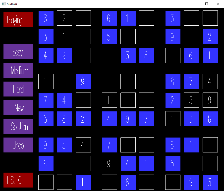 Sudoku GUI